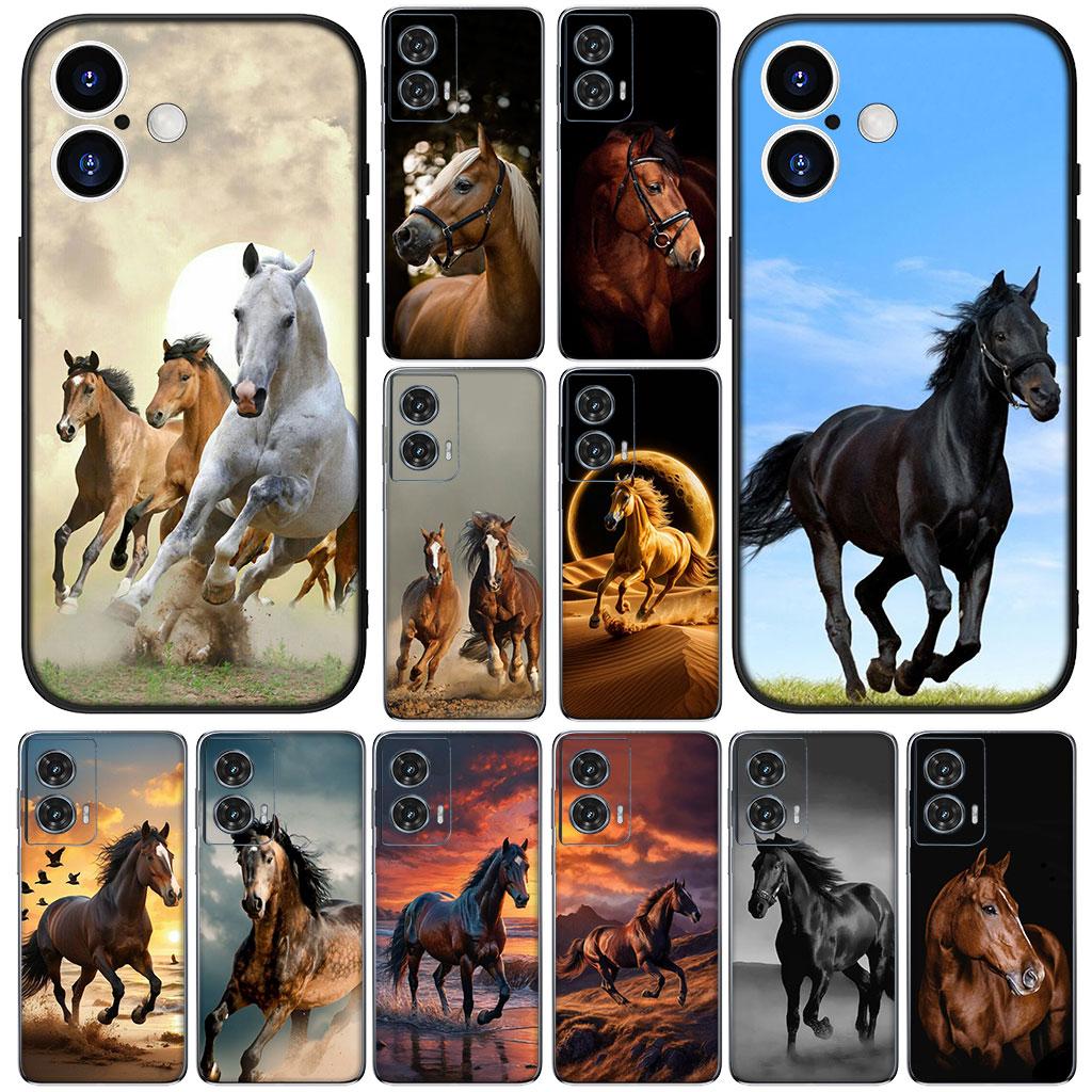 Wild And Free Horse Casing Phone Cover for Samsung Galaxy S22 S21 S20 Fe Ultra S9 Plus + A13 A22 M21 M31 M55 M15 Case