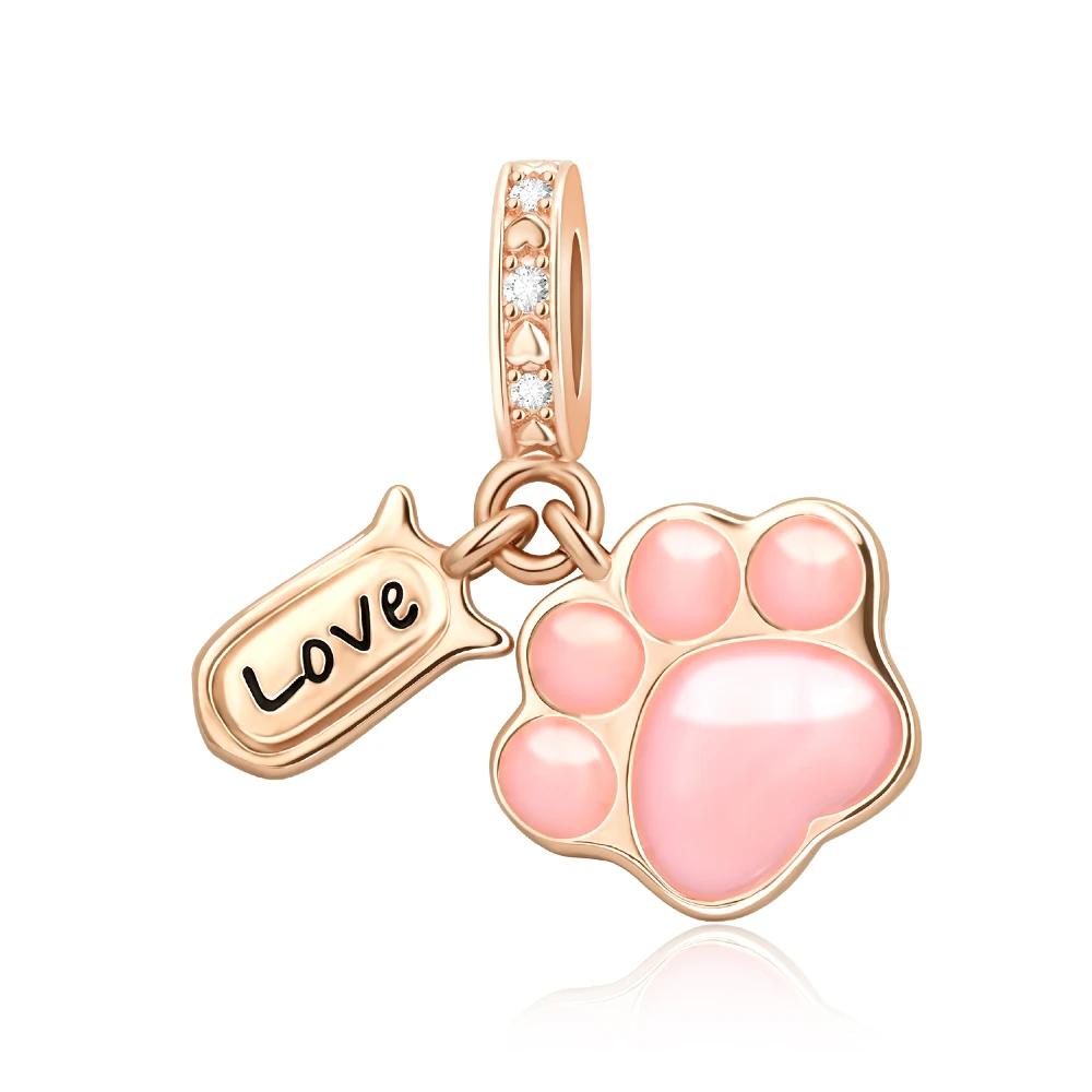 Циркон Сердце Клип Шармы Цветок Клевер Шарм Медь Морская Черепаха Бусины Подходят для DIY Оригинальный Браслет Ювелирные Изделия