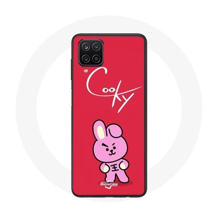 Case for Samsung Galaxy A12 BTS Bangtan Boys BT21 Cooky Red Background