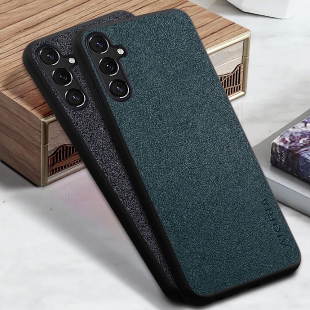 Чехол для Samsung Galaxy A25 A24 A23 A22 5g 4g Чехол для телефона Funda Однотонный Деловой Дизайн из ПУ Кожи Capa