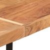 Vidaxl Stolik Barowy, 150X70X107 Cm, Lite Drewno Akacjowe I Żelazo