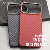 Magnetic Kevlar Carbon Fiber Phone Case for iPhone 18 17 Pro Max Luxury Aramid Fiber Magnetic Cover for iPhone 18 17 Pro 5