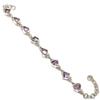 Natural Pink Amethyst Gemstone 925 Solid Sterling Silver Gift Bracelet 7-8" R8r59