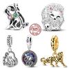 Серия Животные Медные Шармы Бусины Собака Змея Леопард Подвески Подходят для Оригинального Браслета Ожерелья Сделай Сам Для Женщины