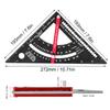 7 Inch Aluminum Alloy Triangle Ruler Adjustable Angle Adjustable Rafter Framing Square  Framing