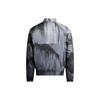 Emporio Armani EA7 Полосатая куртка-бомбер с принтом букв и цифр, воротником-стойкой и молнией, мужская, темно-серая 6LPB19-PN2TZ-2925