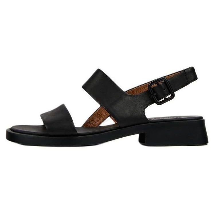 Camper Dana Leather Open Toe Buckle Sandals Women Sandals Black K201486-005