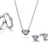Pandora Radiant Heart   Floating Stone Stud Earrings 292500c01