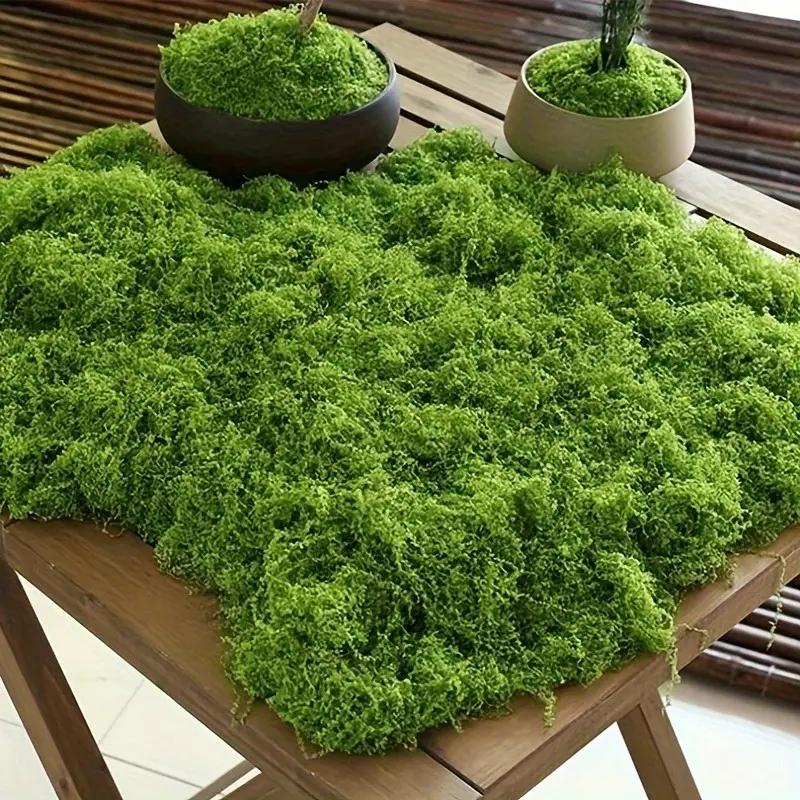Lifelike Artificial Moss For DIY Crafts Home Decor Evergreen Plant Accent For Indoor Landscapes Wedding Decorations More