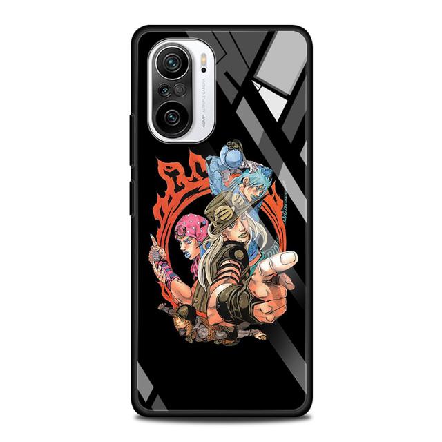 Чехол из закаленного стекла для Xiaomi Redmi Note 10 Pro Max 9 9s 7 8t 8 K40 K30 Pro Plus 9t 9c 8a 9a, чехол для телефона Jojo Bizarre Aventure