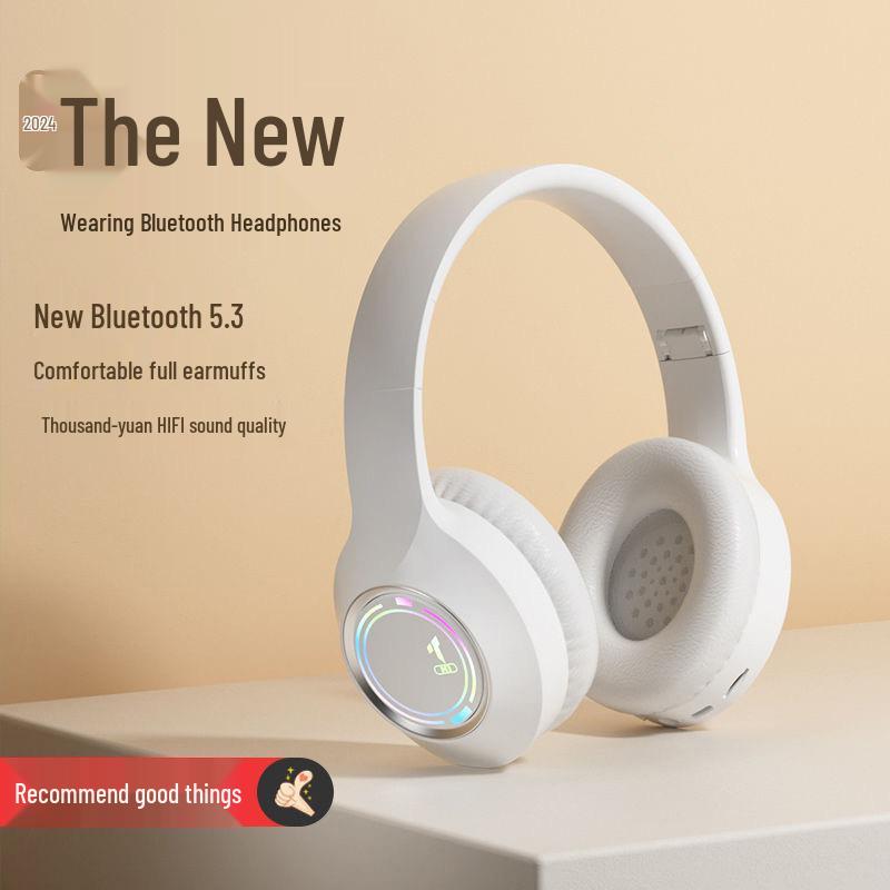 Складные игровые Bluetooth-наушники M3 с подсветкой: Полноразмерные, Высококачественные, Универсальные, со слотом для музыкальной карты.