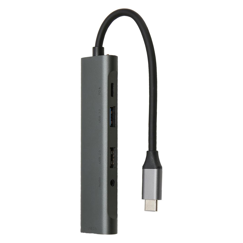 USB C Хаб 5 в 1 Тип C на 3,5 мм Хаб USB Хаб Многопортовый адаптер для дома, офиса, развлечений, деловых поездок