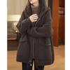Sweater Jacket Thickened In Autumn and Winter To Keep Warm, Large Size Loose and Thin Mid-length All-match Top