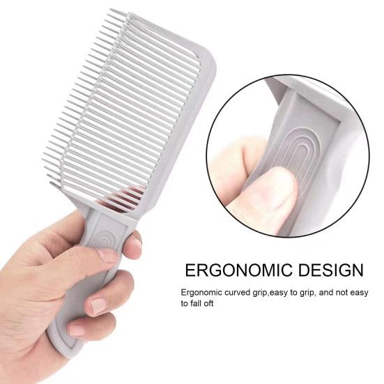 Barber Fade Comb Professional Hair Cutting Blending Clipper Comb Flat Top Comb Men Salon