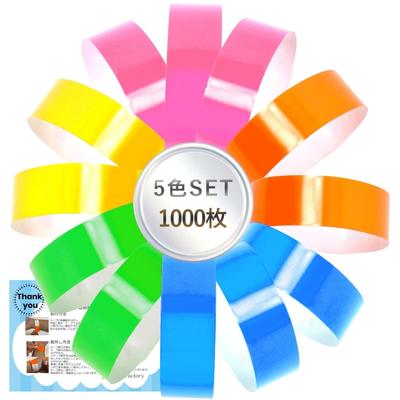 Фабричные одноразовые одинарные легкие для мероприятия браслеты с японской инструкцией, прочные, водонепроницаемые, легкие бумажные одноразовые наборы каждого типа браслетов, 1000/500