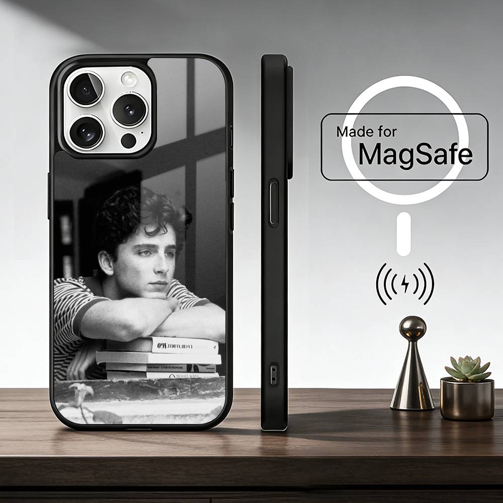 T-Timothee C-Chalamet Case for iPhone 17 16 15 14 13 12 11 Plus Pro Max Wireless Charging Funda
