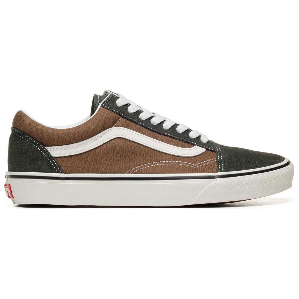 Vans Old Skool Series Shock Absorbing Quick Dry Durable Low Top Skate Shoes Men Sneakers Brown Black VN0005UFBF01