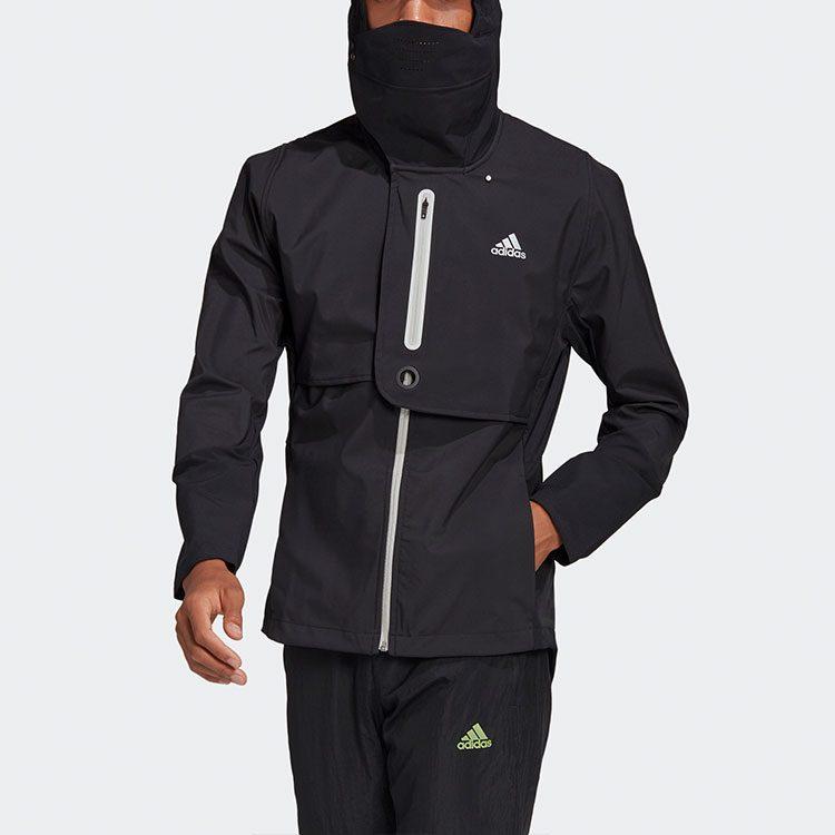 Adidas Jackets Men's Black Hooded Moderate Other GN5921