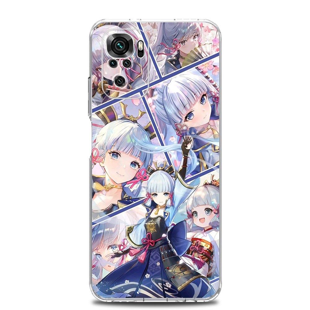 Чехол для телефона Genshin Impact для Xiaomi Redmi Note 13 12 5G 9S 9 8 10 11 Pro Plus 4G 9T 13C 12C10C 9C 9A 7 Прозрачная крышка
