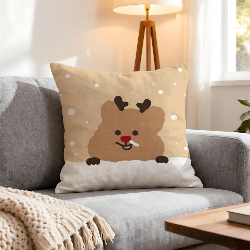Animal Quokka Cushion Cover 1Pcs Decorative Covers Soft Cushion Case For Sofa Couch Decor 40X40 45X45 Pillowcases
