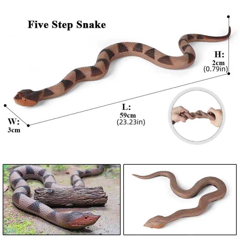 Python Cobra Rattlesnake Model Soft TPR Simulation Snake Snake Action Figures  Halloween Trick