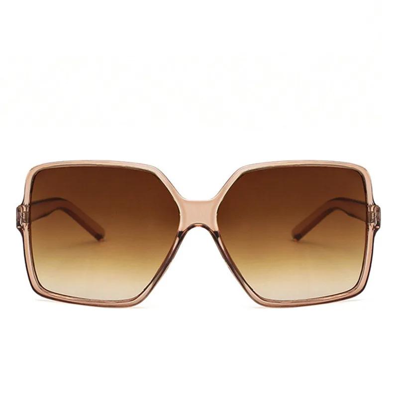 Brand Designer Fashion Oversized Sunglasses Women Plastic Female Big Frame Gradient Sun Glasses Uv400