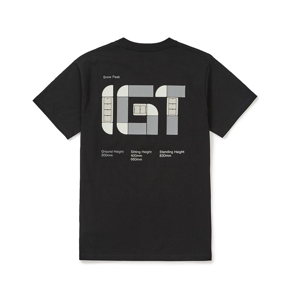 [Snowpeak] IGT Logo Short Sleeve T-shirt Black (S24FMBTS40)