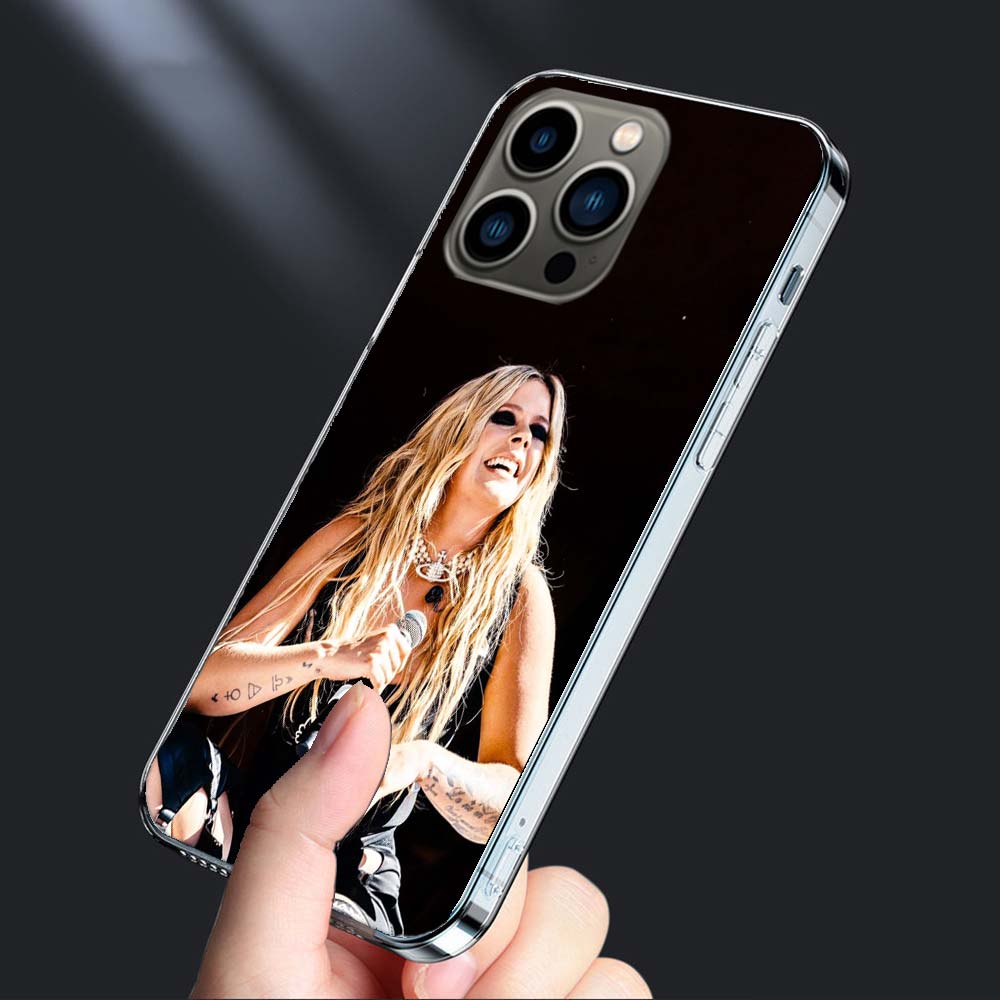 Чехол для телефона с Аврил Лавин Для iPhone 16E 15 Pro 14 Plus 17E 16 17 Pro Max Air 11 12 13 Mini Ударопрочный Capa Милый Чехол