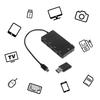 Кабель-адаптер Micro USB OTG с 4 портами, зарядка, поддержка OTG, горячая замена для системы Android/Windows