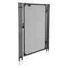 Pool Fence Gate, 1.2 x 0.75 m Inground Swimming Pool Fences Gate, Outdoor Security Fencing Door Kit with Metal Latch, 352 gsm Teslin PVC Mesh, Round