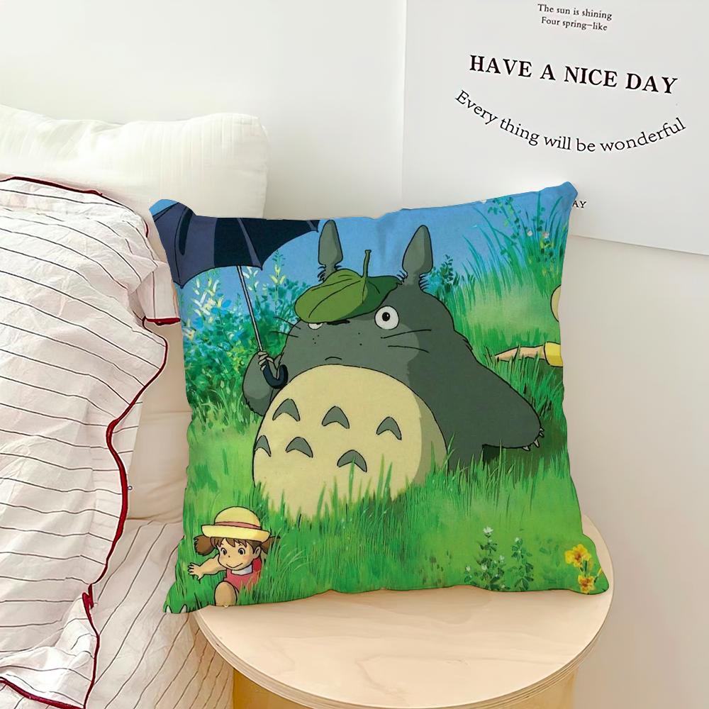Классическая Милая Подушка Kawaii Наволочка Диван Гостиная Спальня Изголовье Спинка Подушка Квадратная Подушка T-Totoroes Время Сна