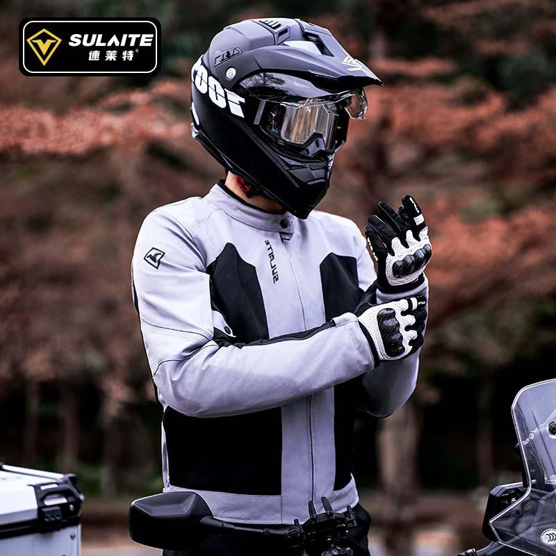 Winter Motorcycle Riding Jacket Pants Set Breathable Anti-Fall Gear Road Biking Unisex Cycling Apparel