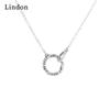 Lindon женское ожерелье кулон медный сплав циркон для женщин свадебная вечеринка модный подарок