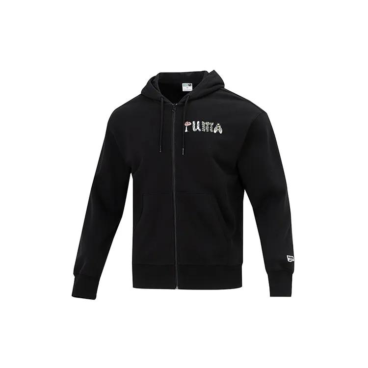 PUMA Jackets Men's Black Hooded Moderate Other (Unisex) Jackets 535178 01