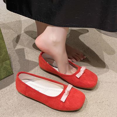 Модная элегантная обувь слипоны для женщин мягкие балетки осенний бант женская обувь слипоны балетки лето осень новый бабочка D