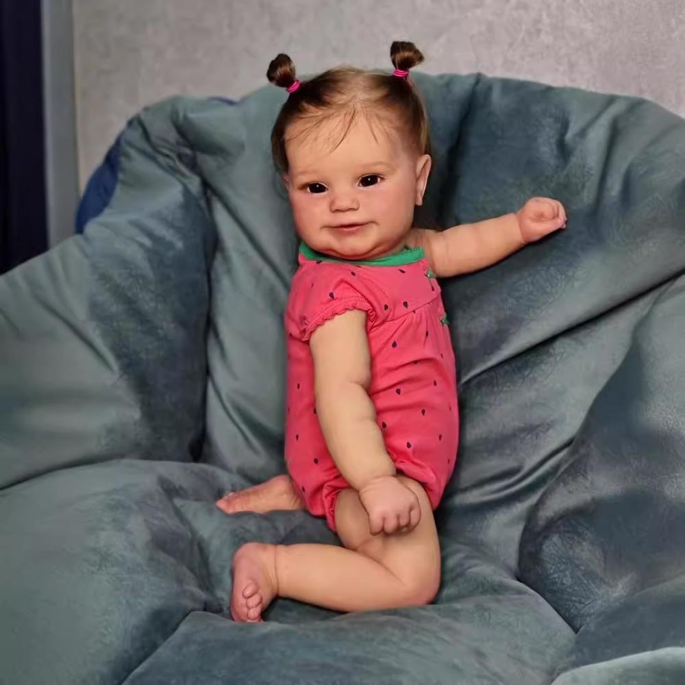 Оригинальный бренд, 60 см, тканевое тело, кукла реборн Мэдди, Soft Touch, 20 дюймов, тканевое тело, кукла для новорожденных, реалистичная ручная работа, имитация волос с корнями, игрушки-куклы