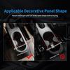Real Soft Carbon Fiber Sticker For Fiat 500 500C 2008-2015 For Abarth 595/695/595C/695C 2012-2015 Water Cup Holder Gear Shift