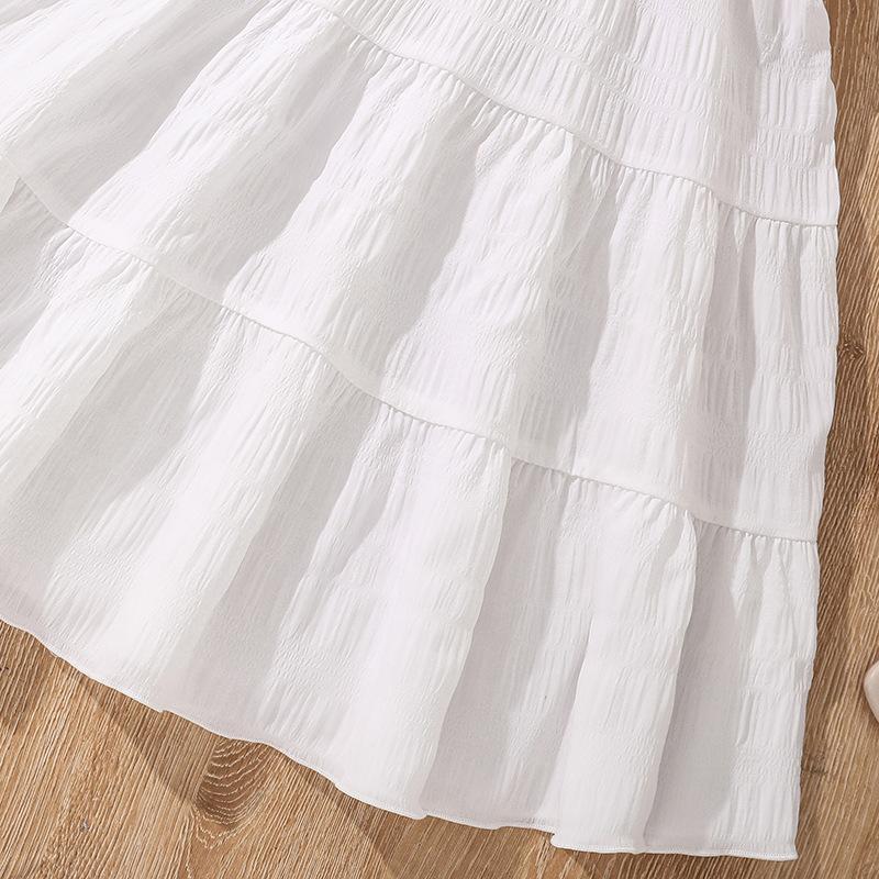 Платья для девочек, детские летние новые платья, платья принцессы для девочек 7-12 лет с рукавами-бутонами