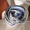 Silk scarf neck small square scarf women's 111% mulberry silk printed scarf summer versatile gift mother silk scarf