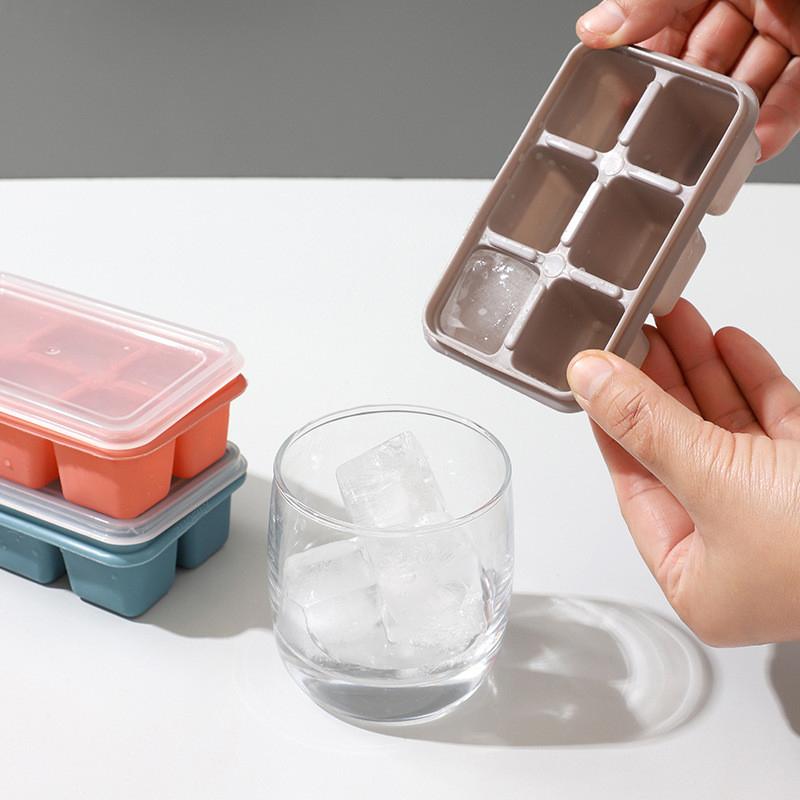 Mini 6 Grids Soft Silicone Ice Cube Tray Ice Mold Ice Cream Maker Summer Party Homemade Cold Drink Diy Tools