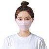 Women Eye Protection Lace Outdoor Solid Color Face Scarf Ice Silk Mask Face Cover Sunscreen Mask