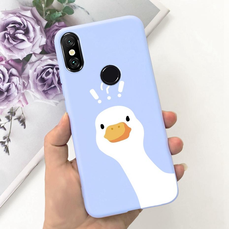 Case For Xiaomi Mi A2 Lite 5.84" Cute Animal Cartoon Candy Color Soft Silicone Phone Bumper For Xiaomi Mi A2lite Back Cover
