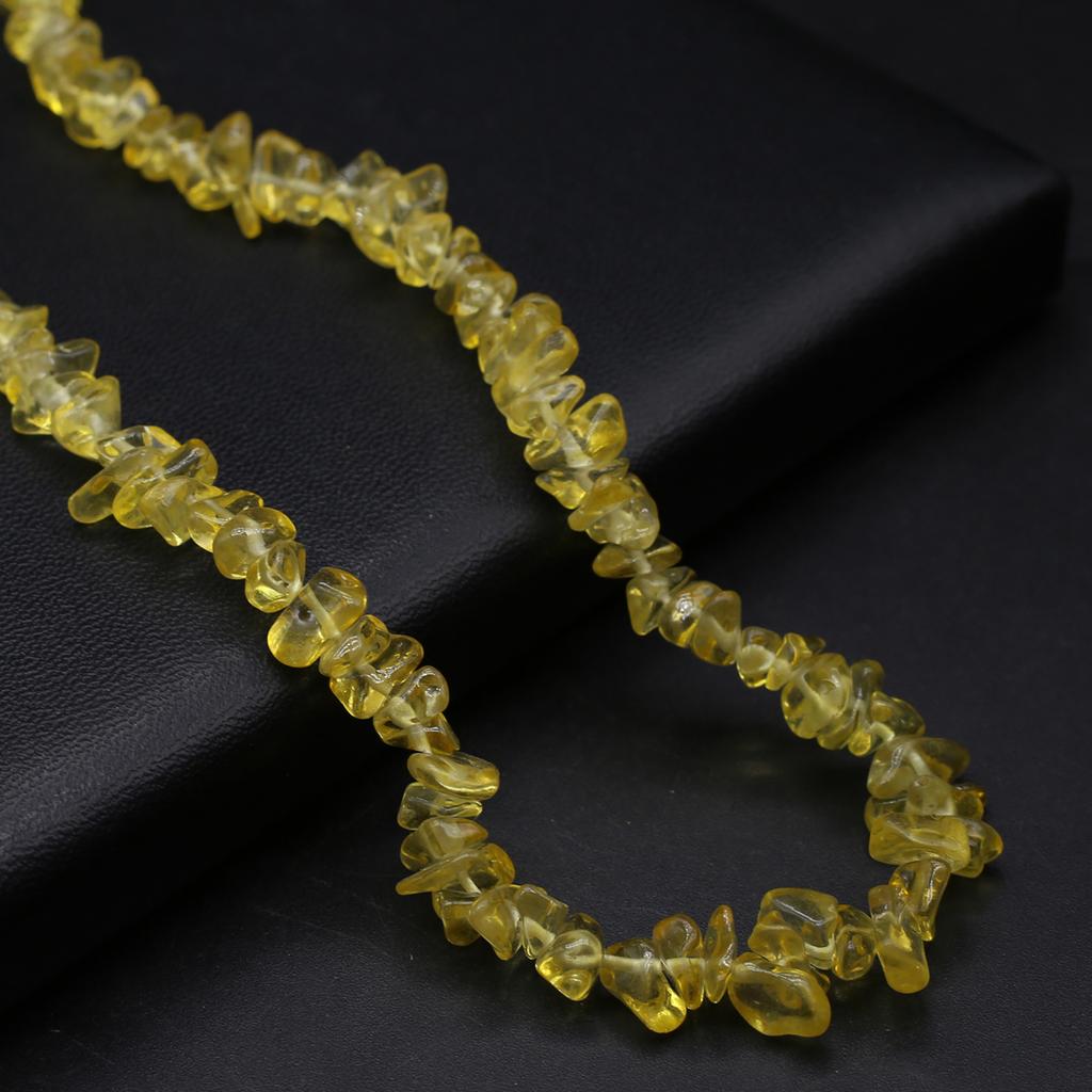 1 нить, бусины из целебного кристалла из щебня, 7 мм, натуральный камень, свободные бусины-разделители для изготовления ювелирных изделий, ожерелья, браслета, аксессуары, длина 80 см