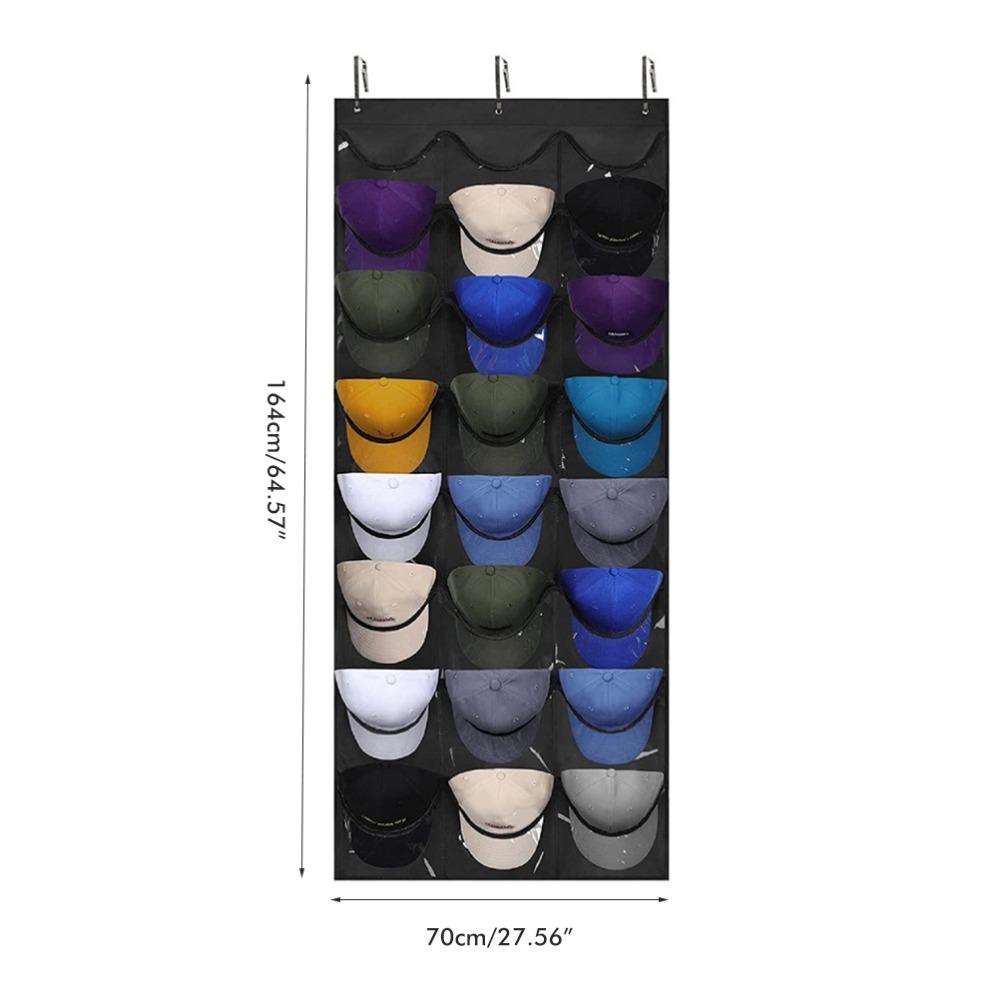 Non-woven Hat Rack Organizer 70*164cm Hat Display Holder Durable Hat Storage Holder Wall Mount Use