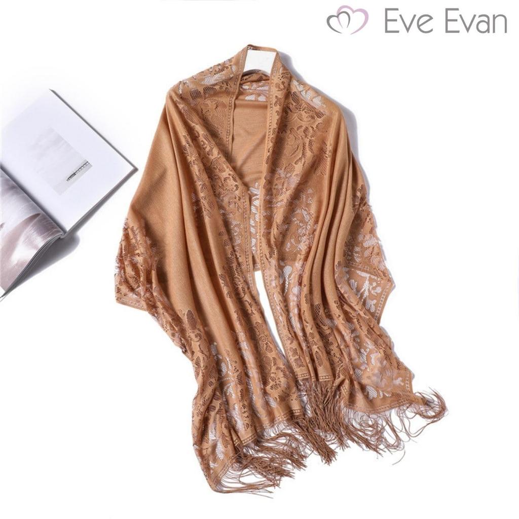Кружевная шаль Eve Evan с защитой от УФ-лучей и кондиционированием Идеально подходит для официальных вечеров Офисное платье Платье Коричневый Женская Защита, Мероприятия,