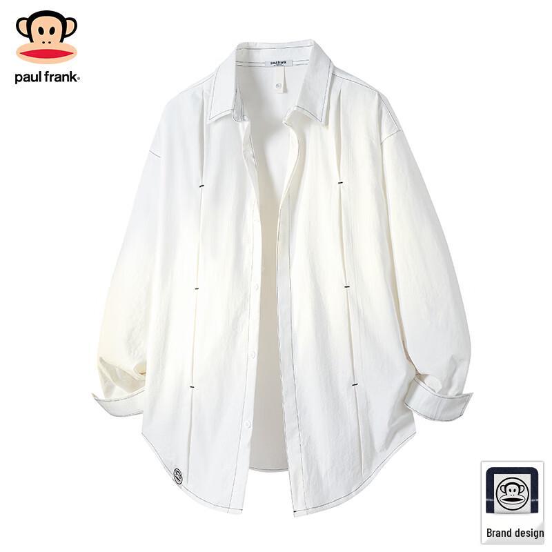 Paul Frank Men's Loose Fit Long Sleeve Trendy Shirt