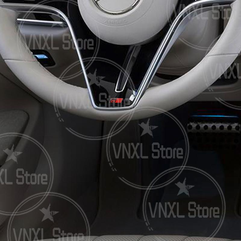 1x Car Steering Wheel GR Sport Logo Badge Interior 3D HGJTY6 Metal Decoration Stickers For Toyota GR Yaris Aygo Corolla RAV4 C-HR Camry