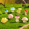 Moss Micro-landscape Ornaments, Simulated Jungle Small Mushrooms, Garden Landscaping, Resin Craft Decorative Small Ornaments