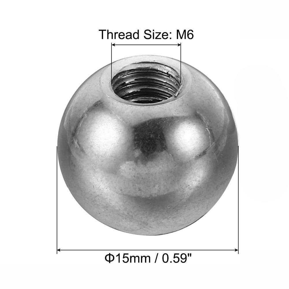 4 шт. серебряные шариковые гайки M4/M6, круглые шариковые гайки с резьбой для сверления, осветительные приборы, украшения своими руками