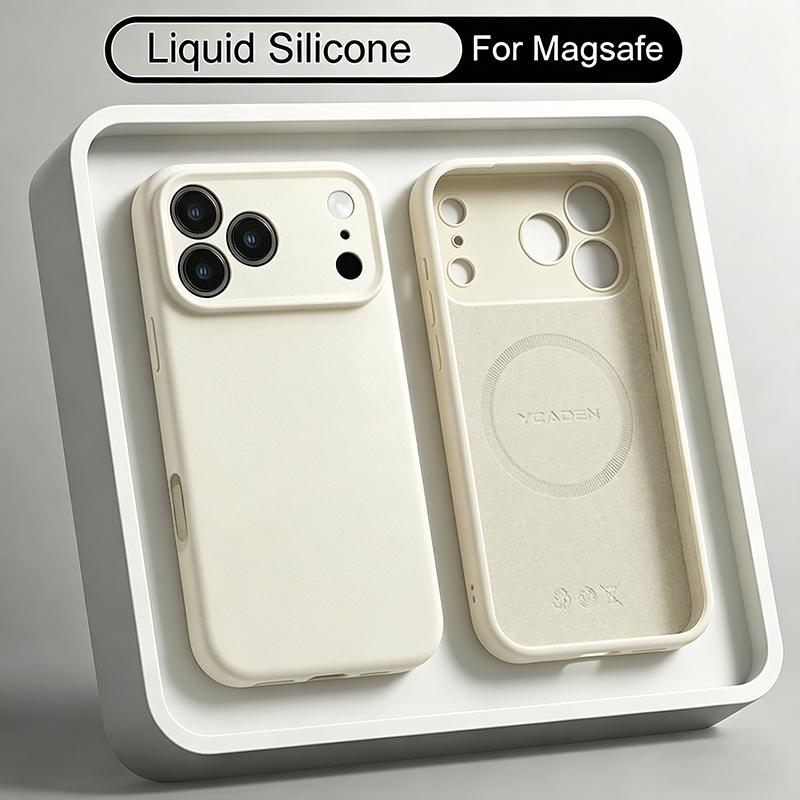 Магнитный Чехол Для Magsafe Для iPhone 17 Pro Max Роскошный Жидкий Силикон Мягкая Крышка Funda Для iPhone 16 15 14 13 Pro Max 17e 16e